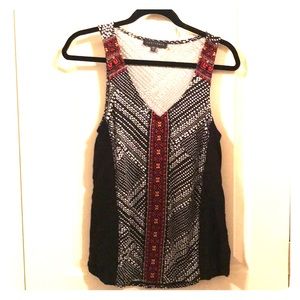 Sanctuary black and white tank from evereve.